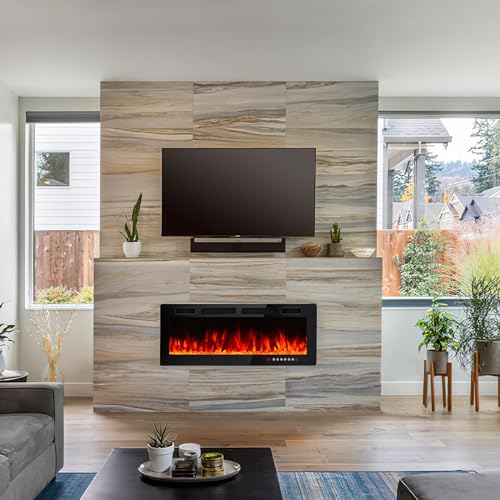 50 Inch Electric Fireplace with Remote - Perfect for Homeowners