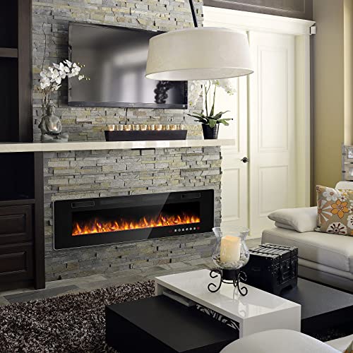 72 Inch Ultra-Thin Linear Electric Fireplace for Modern Homes